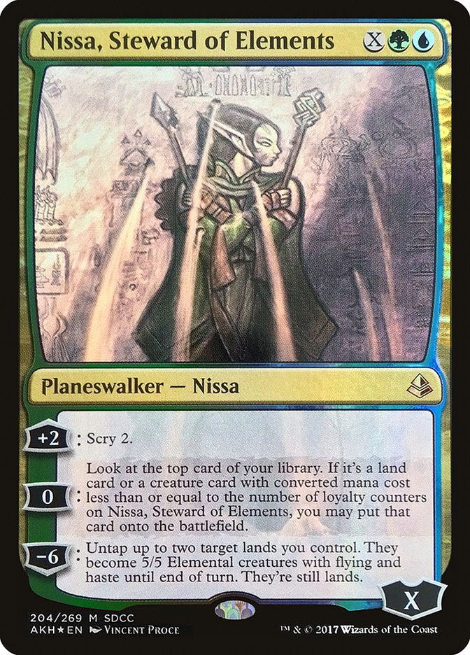 Nissa, Steward of Elements [San Diego Comic-Con 2017] - Magic: The Gathering - Card Brawlers | Quebec | Canada |