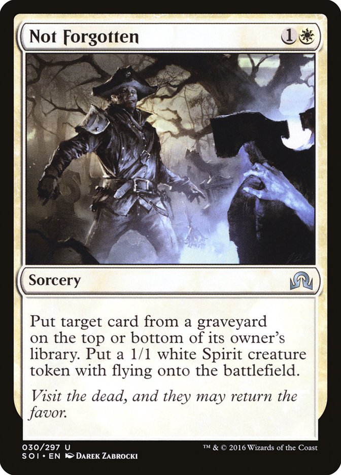 Not Forgotten [Shadows over Innistrad] - Magic: The Gathering - Card Brawlers | Quebec | Canada |