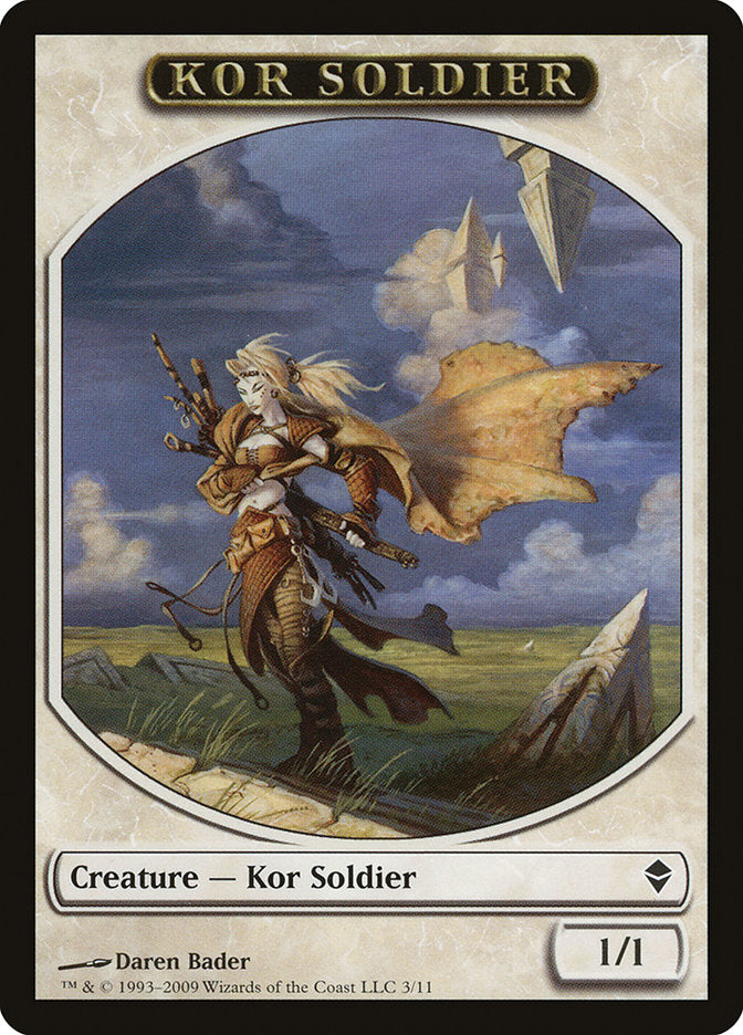 Kor Soldier Token [Zendikar Tokens] - Magic: The Gathering - Card Brawlers | Quebec | Canada |