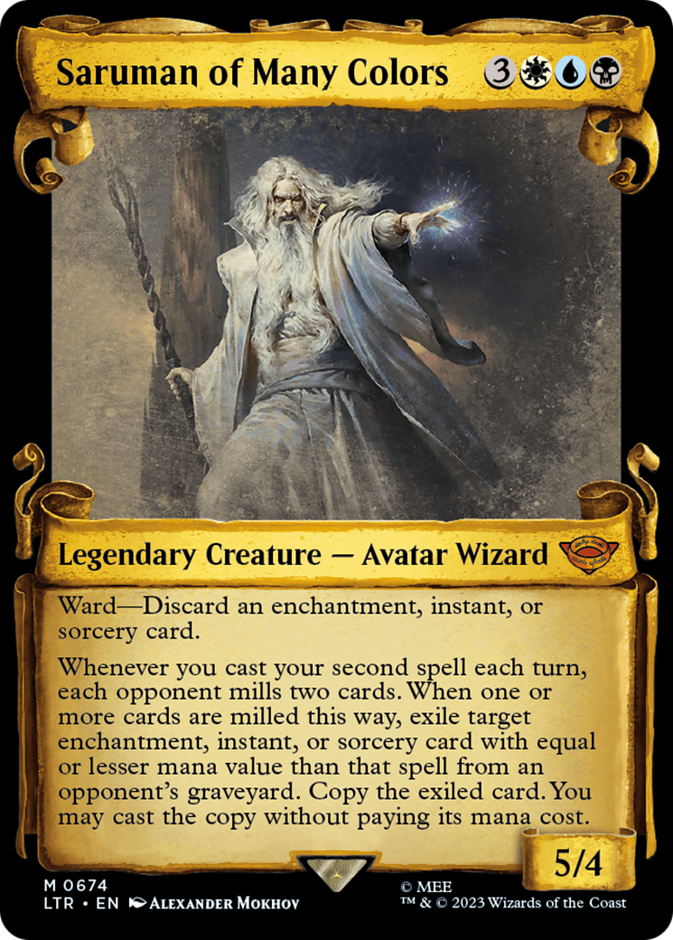 Saruman of Many Colors [The Lord of the Rings: Tales of Middle-Earth Showcase Scrolls] - Magic: The Gathering - Card Brawlers | Quebec | Canada |