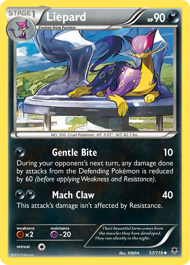 Liepard (57/119) [XY: Phantom Forces] - Pokémon - Card Brawlers | Quebec | Canada |