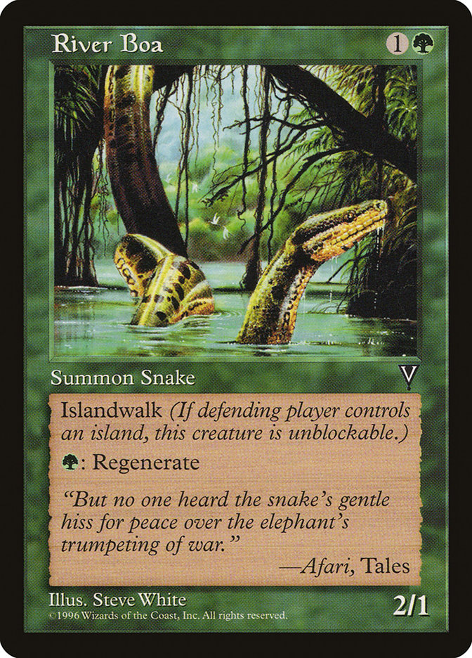 River Boa [Visions] - Magic: The Gathering - Card Brawlers | Quebec | Canada |