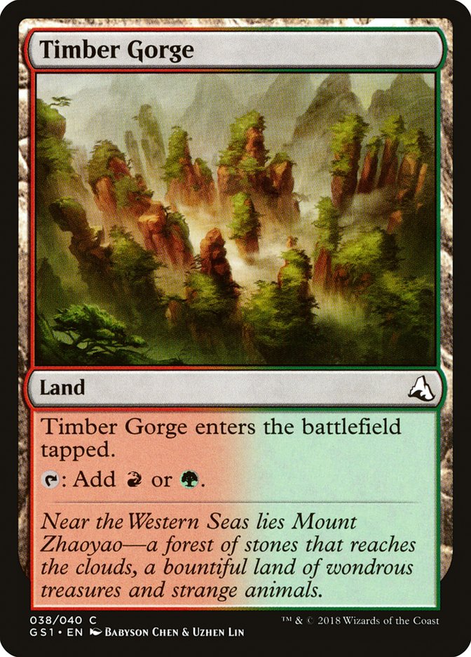 Timber Gorge [Global Series Jiang Yanggu & Mu Yanling] - Magic: The Gathering - Card Brawlers | Quebec | Canada |