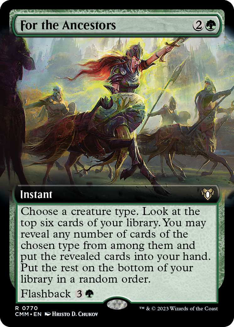For the Ancestors (Extended Art) [Commander Masters] - Magic: The Gathering - Card Brawlers | Quebec | Canada |