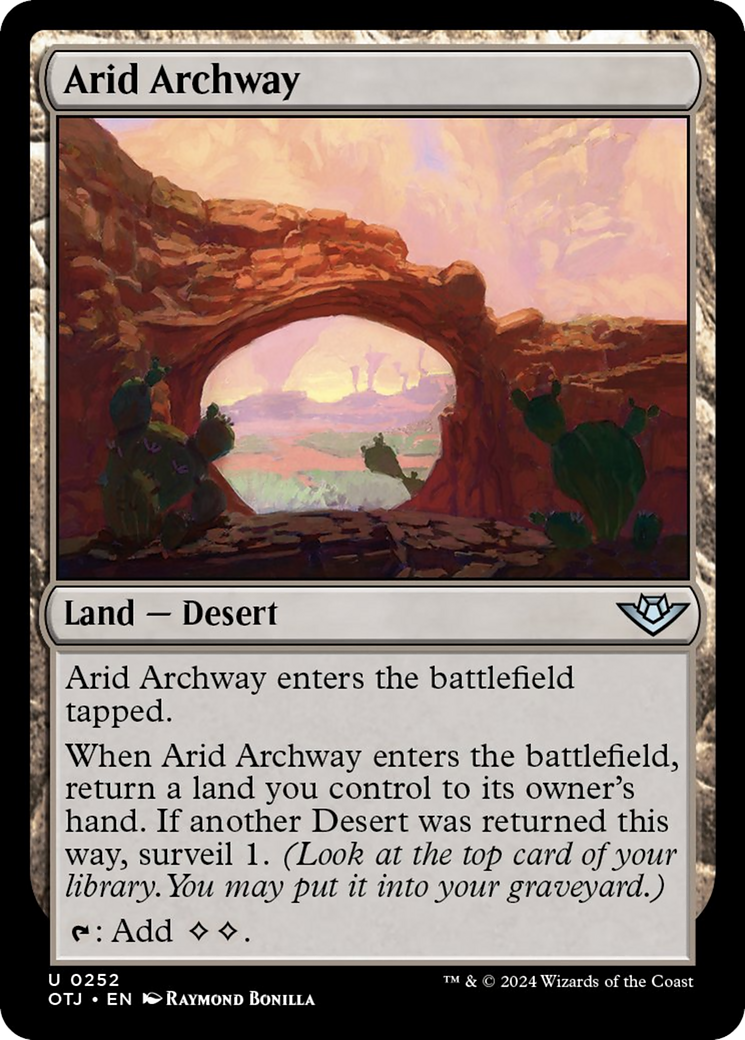 Arid Archway [Outlaws of Thunder Junction] - Magic: The Gathering - Card Brawlers | Quebec | Canada |