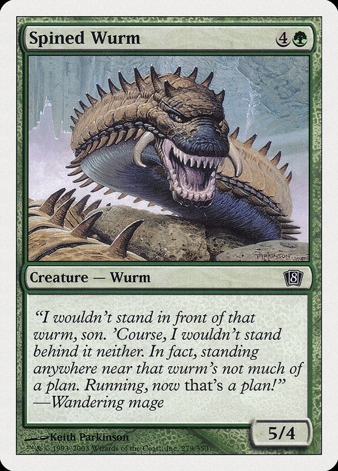 Spined Wurm [Eighth Edition] - Magic: The Gathering - Card Brawlers | Quebec | Canada |