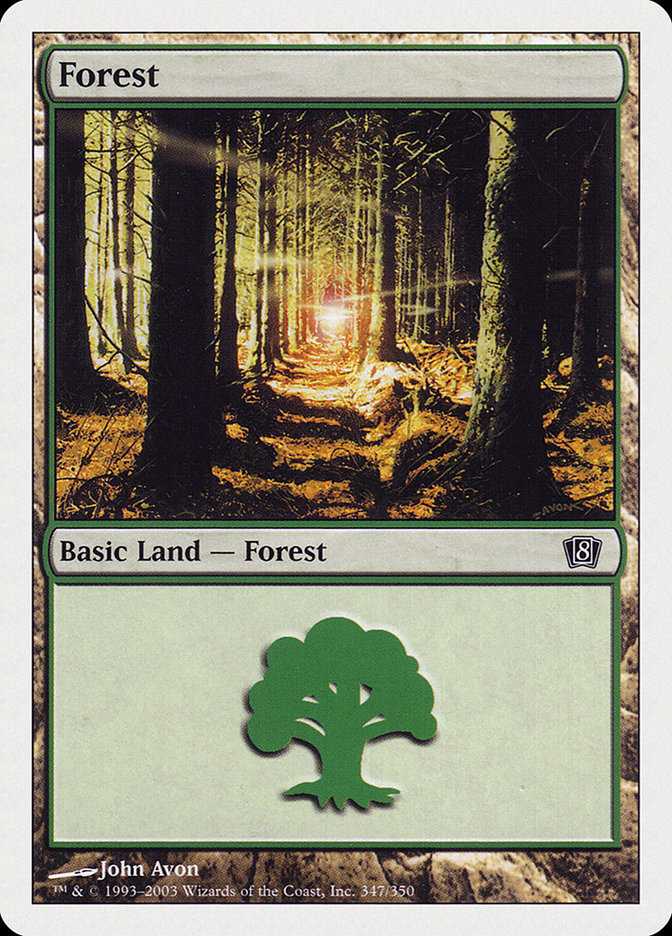 Forest (347) [Eighth Edition] - Magic: The Gathering - Card Brawlers | Quebec | Canada |