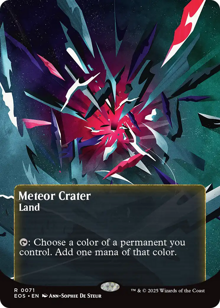 Meteor Crater (0071) (Borderless) [Edge of Eternities: Stellar Sights] - Magic: The Gathering - Card Brawlers | Quebec | Canada |