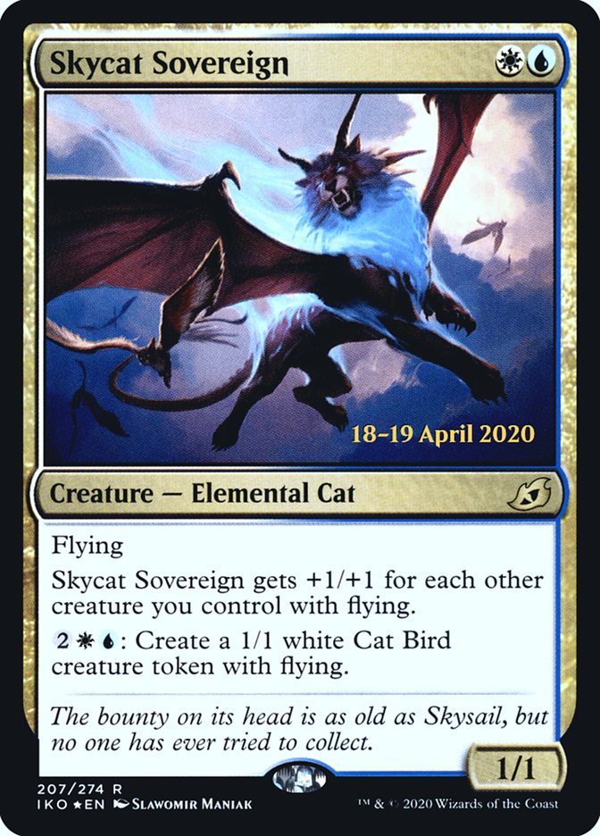 Skycat Sovereign [Ikoria: Lair of Behemoths Prerelease Promos] - Magic: The Gathering - Card Brawlers | Quebec | Canada |