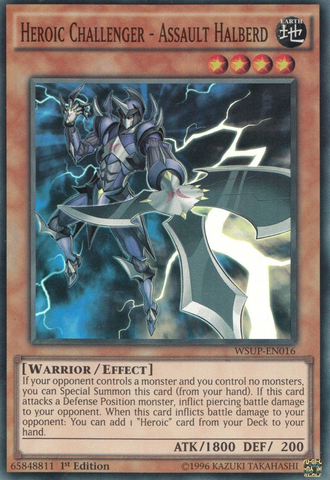 Heroic Challenger - Assault Halberd [WSUP-EN016] Super Rare - Yu-Gi-Oh! - Card Brawlers | Quebec | Canada |
