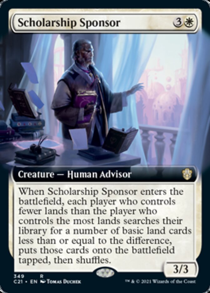Scholarship Sponsor (Extended Art) [Commander 2021] - Magic: The Gathering - Card Brawlers | Quebec | Canada |