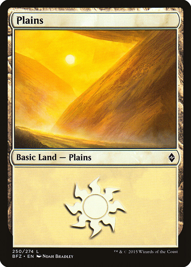 Plains (250) [Battle for Zendikar] - Magic: The Gathering - Card Brawlers | Quebec | Canada |