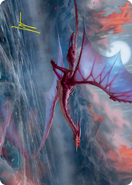 Manaform Hellkite Art Card (Gold-Stamped Signature) [Innistrad: Crimson Vow Art Series] - Magic: The Gathering - Card Brawlers | Quebec | Canada |