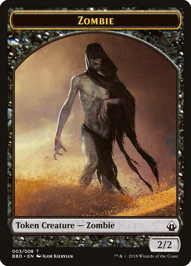 Zombie Token [Battlebond Tokens] - Magic: The Gathering - Card Brawlers | Quebec | Canada |