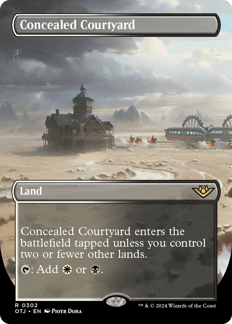 Concealed Courtyard (Borderless) [Outlaws of Thunder Junction] - Magic: The Gathering - Card Brawlers | Quebec | Canada |