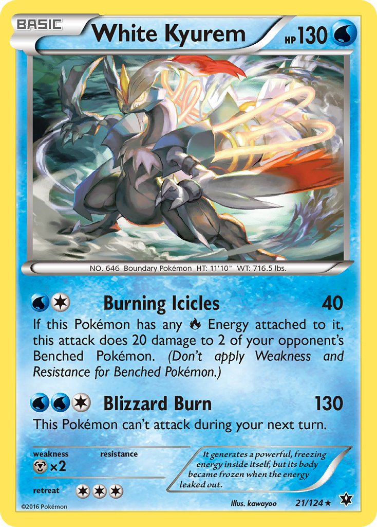 White Kyurem (21/124) (Theme Deck Exclusive) [XY: Fates Collide] - Pokémon - Card Brawlers | Quebec | Canada |