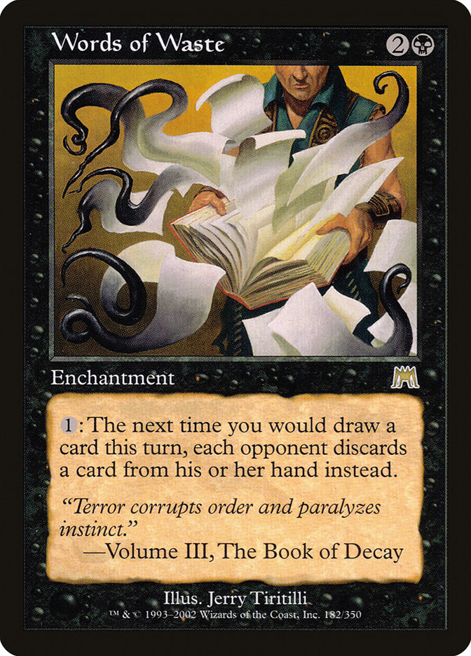 Words of Waste [Onslaught] - Magic: The Gathering - Card Brawlers | Quebec | Canada |