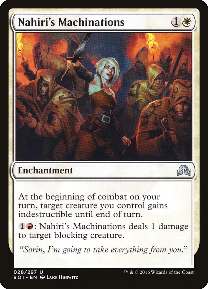 Nahiri's Machinations [Shadows over Innistrad] - Magic: The Gathering - Card Brawlers | Quebec | Canada |
