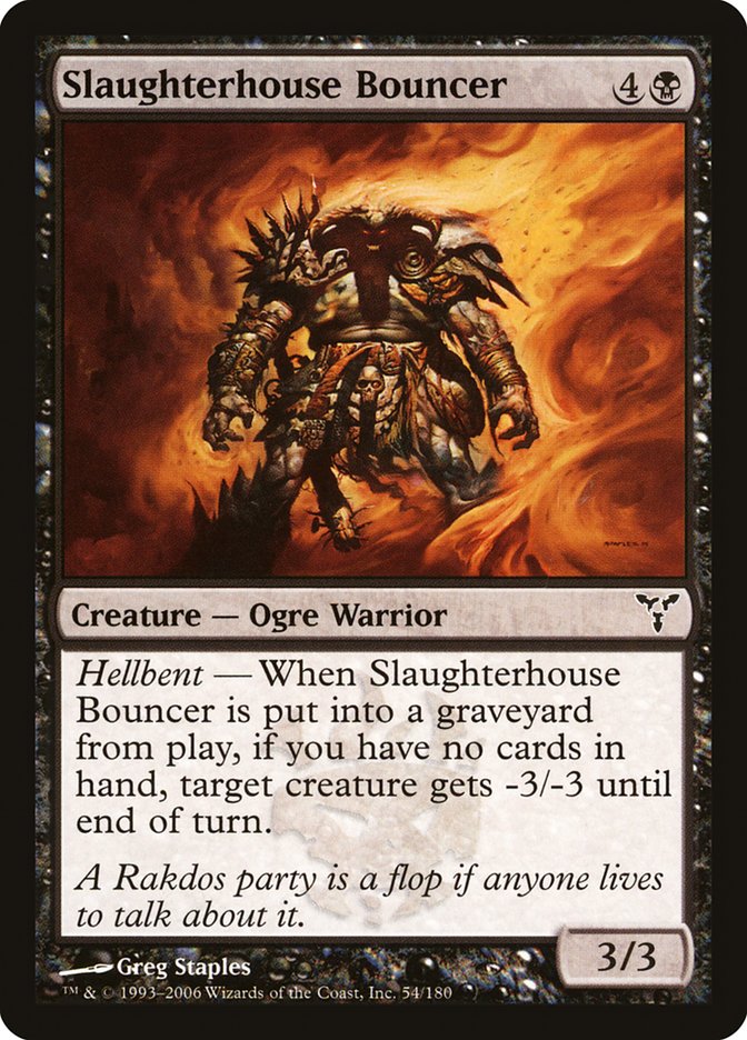 Slaughterhouse Bouncer [Dissension] - Magic: The Gathering - Card Brawlers | Quebec | Canada |