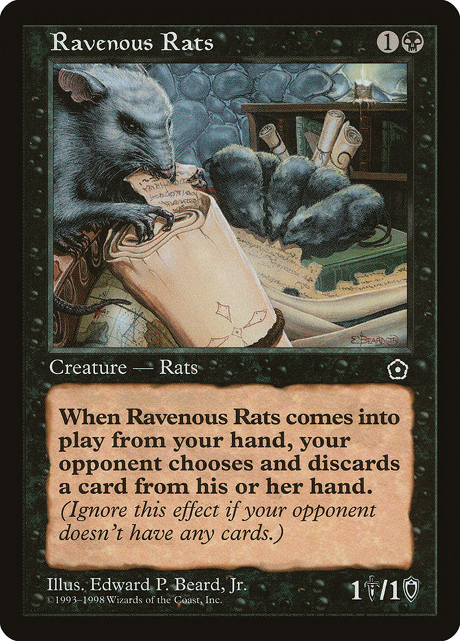 Ravenous Rats [Portal Second Age] - Magic: The Gathering - Card Brawlers | Quebec | Canada |