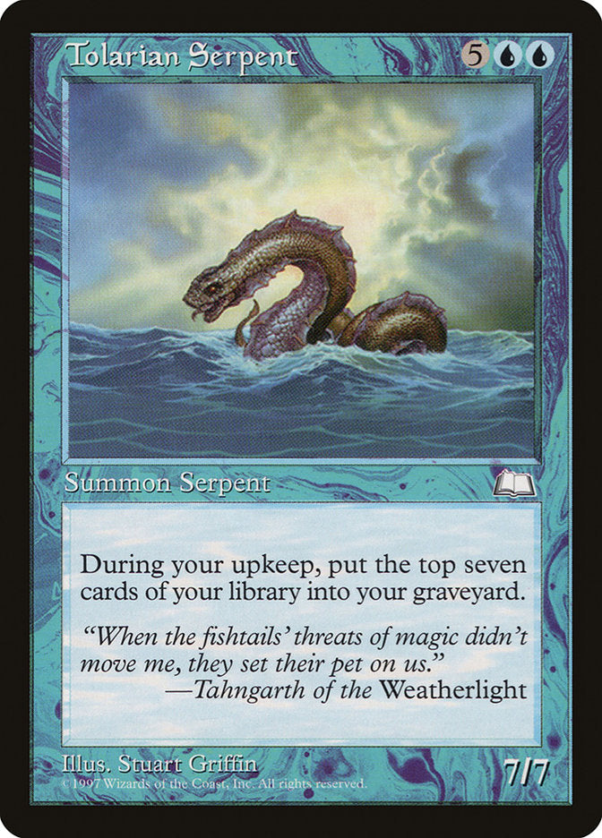 Tolarian Serpent [Weatherlight] - Magic: The Gathering - Card Brawlers | Quebec | Canada |