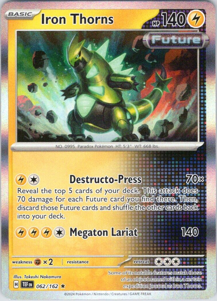 Iron Thorns (062/162) [Scarlet & Violet: Temporal Forces] - Pokémon - Card Brawlers | Quebec | Canada |
