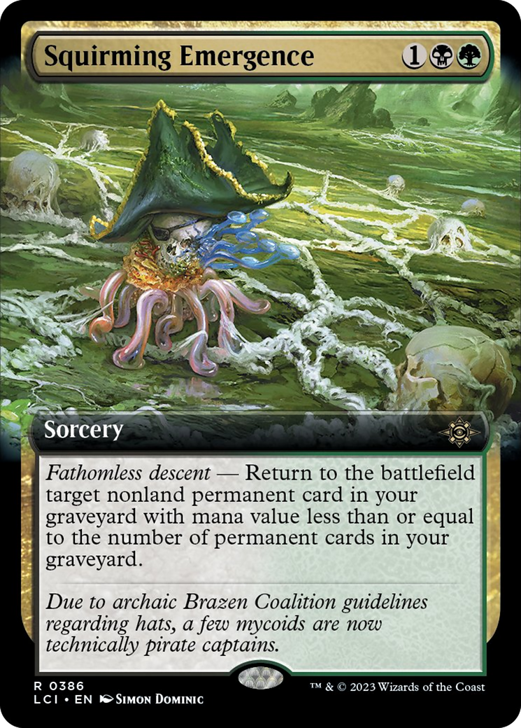Squirming Emergence (Extended Art) [The Lost Caverns of Ixalan] - Magic: The Gathering - Card Brawlers | Quebec | Canada |