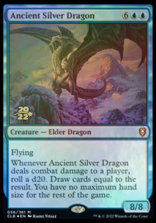 Ancient Silver Dragon [Commander Legends: Battle for Baldur's Gate Prerelease Promos] - Magic: The Gathering - Card Brawlers | Quebec | Canada |