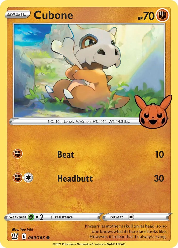 Cubone (069/163) [Trick or Trade] - Pokémon - Card Brawlers | Quebec | Canada |