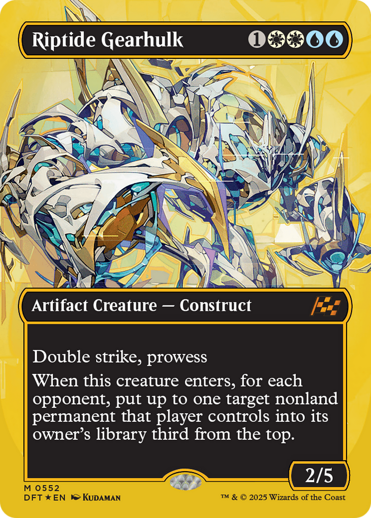Riptide Gearhulk (Borderless) (First-Place Foil) [Aetherdrift] - Magic: The Gathering - Card Brawlers | Quebec | Canada |