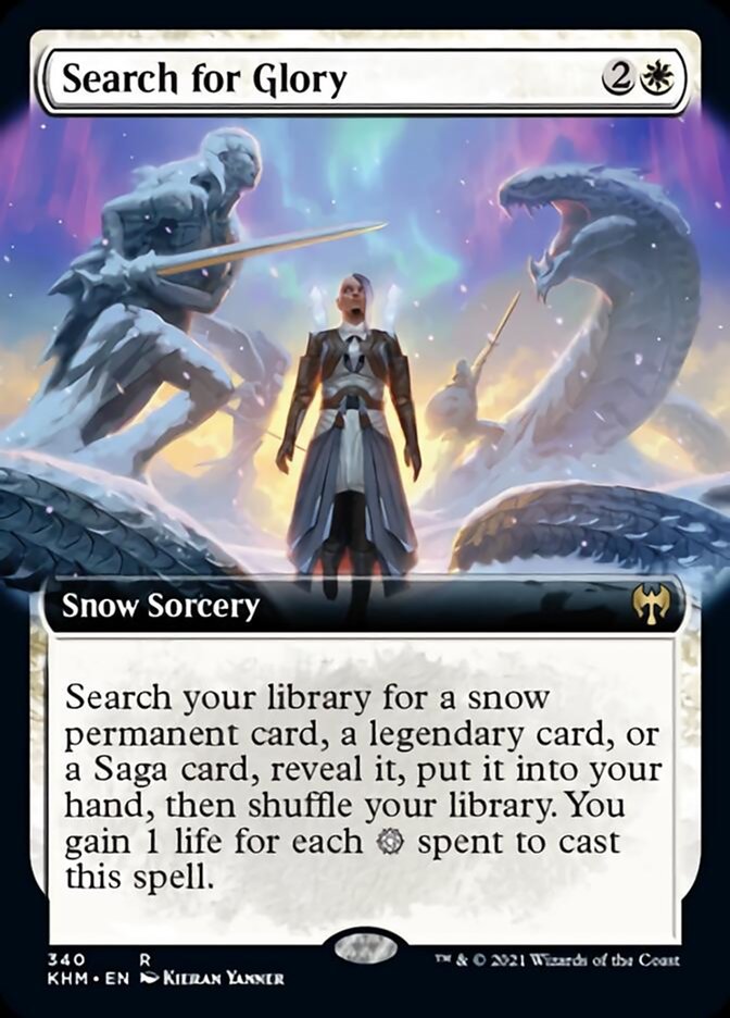 Search for Glory (Extended Art) [Kaldheim] - Magic: The Gathering - Card Brawlers | Quebec | Canada |