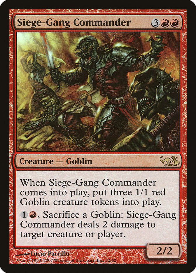 Siege-Gang Commander [Duel Decks: Elves vs. Goblins] - Magic: The Gathering - Card Brawlers | Quebec | Canada |