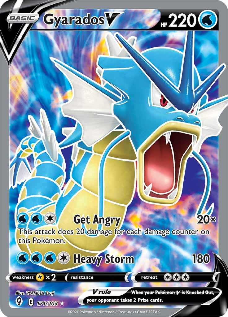 Gyarados V (171/203) [Sword & Shield: Evolving Skies] - Pokémon - Card Brawlers | Quebec | Canada |