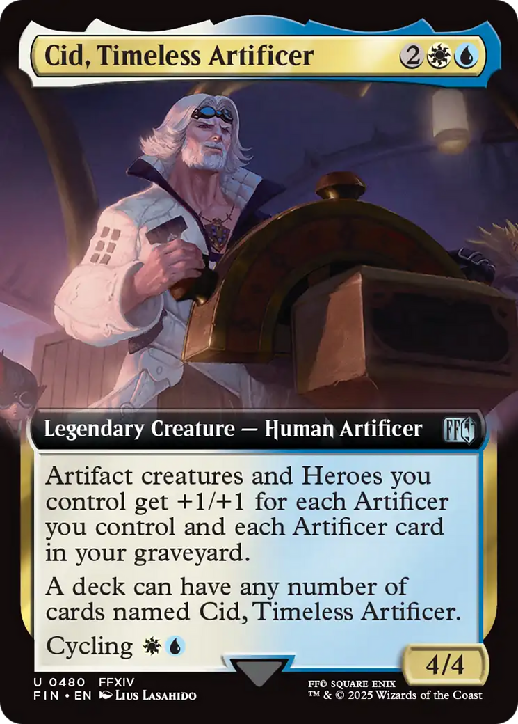 Cid, Timeless Artificer (Extended Art) [FINAL FANTASY] - Magic: The Gathering - Card Brawlers | Quebec | Canada |