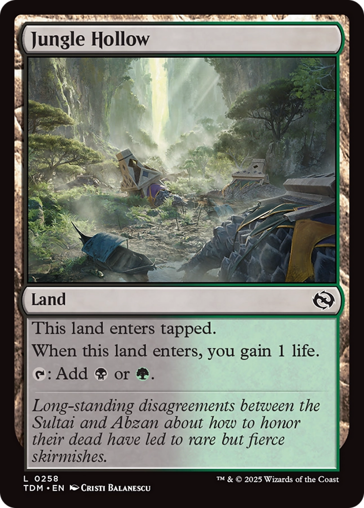 Jungle Hollow [Tarkir: Dragonstorm] - Magic: The Gathering - Card Brawlers | Quebec | Canada |
