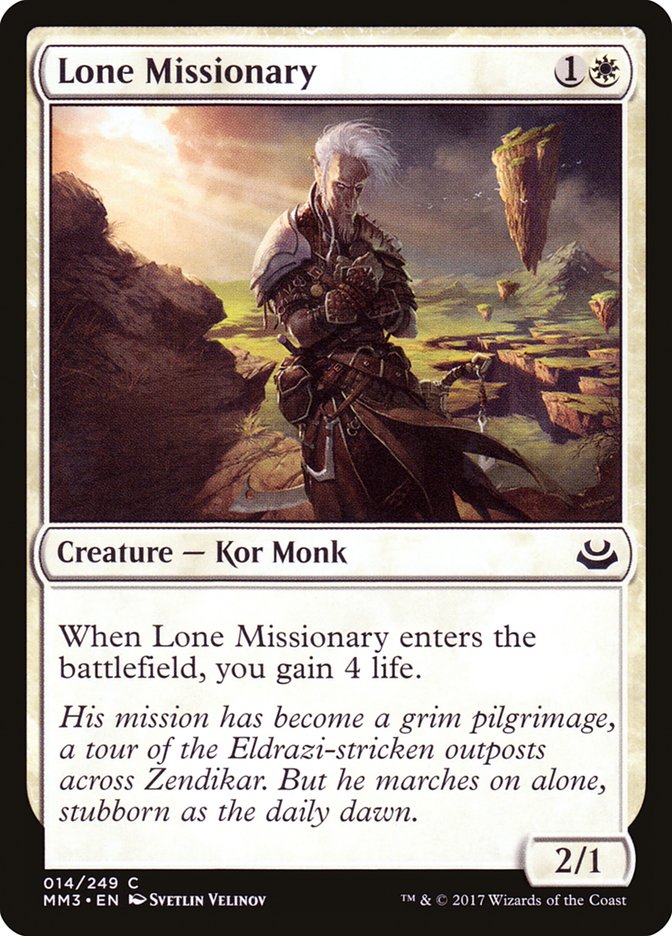 Lone Missionary [Modern Masters 2017] - Magic: The Gathering - Card Brawlers | Quebec | Canada |