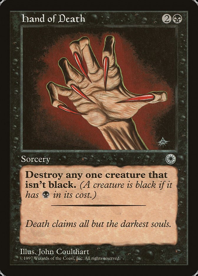 Hand of Death (With Creature Color Explanation) [Portal] - Magic: The Gathering - Card Brawlers | Quebec | Canada |