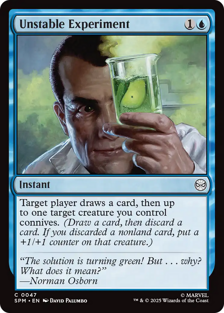 Unstable Experiment [Marvel's Spider-Man] - Magic: The Gathering - Card Brawlers | Quebec | Canada |