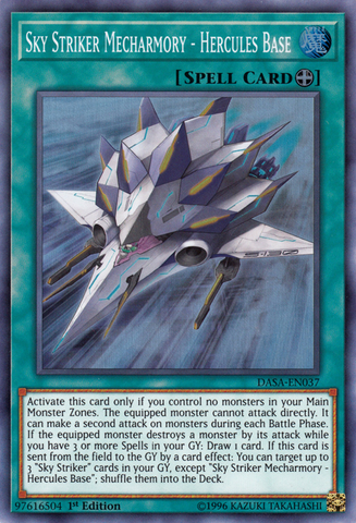 Sky Striker Mecharmory - Hercules Base [DASA-EN037] Super Rare - Yu-Gi-Oh! - Card Brawlers | Quebec | Canada |