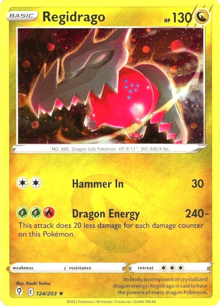 Regidrago (124/203) (Cosmos Holo) [Sword & Shield: Evolving Skies] - Pokémon - Card Brawlers | Quebec | Canada |