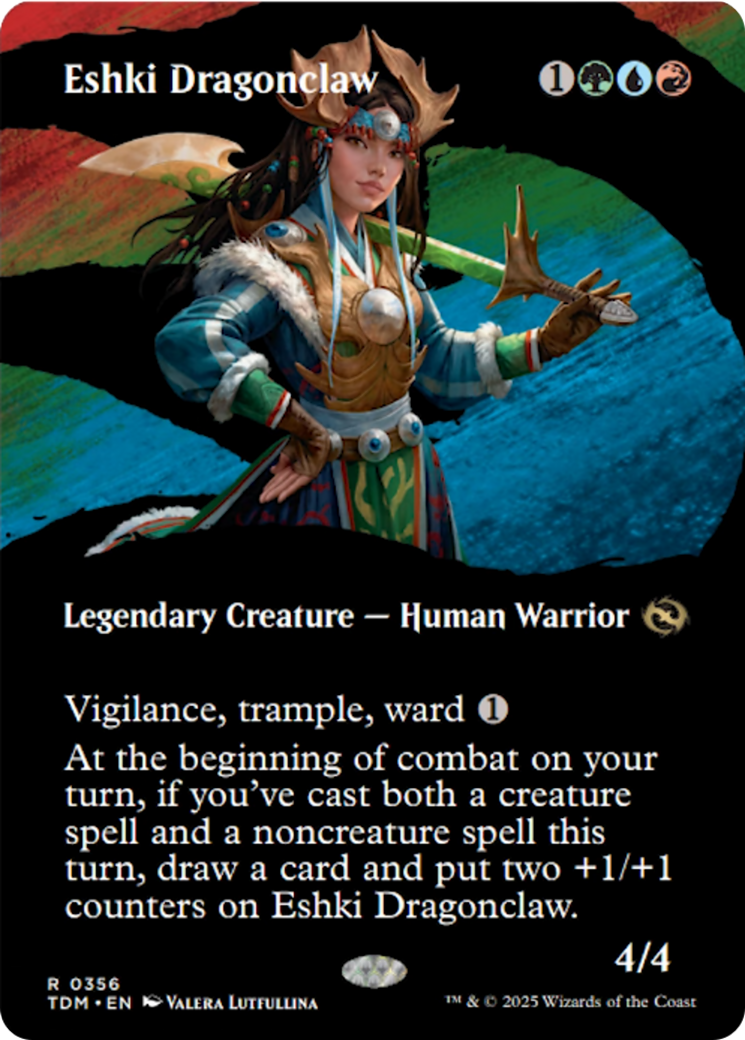 Eshki Dragonclaw (Borderless) [Tarkir: Dragonstorm] - Magic: The Gathering - Card Brawlers | Quebec | Canada |
