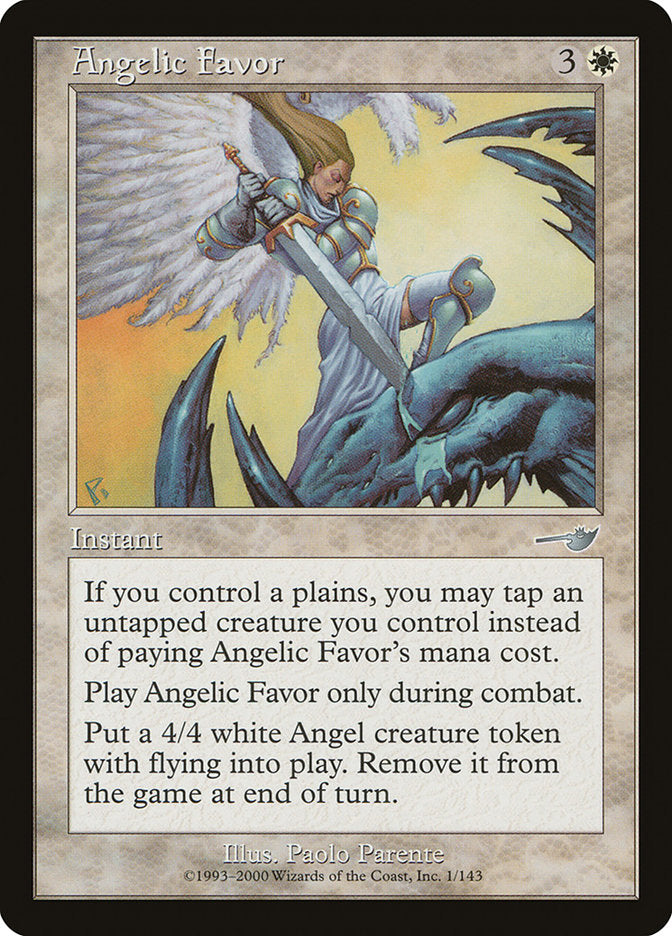 Angelic Favor [Nemesis] - Magic: The Gathering - Card Brawlers | Quebec | Canada |