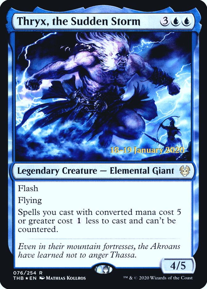 Thryx, the Sudden Storm [Theros Beyond Death Prerelease Promos] - Magic: The Gathering - Card Brawlers | Quebec | Canada |