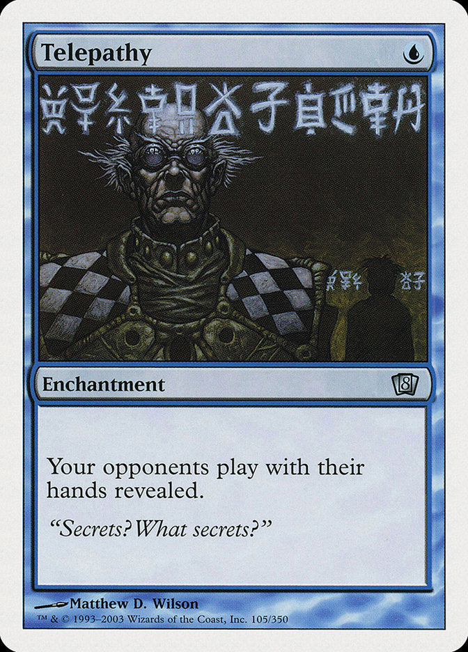 Telepathy [Eighth Edition] - Magic: The Gathering - Card Brawlers | Quebec | Canada |