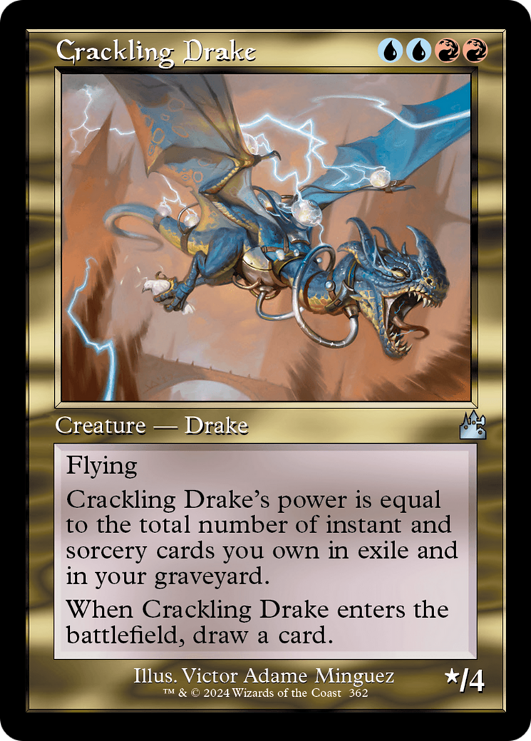 Crackling Drake (Retro Frame) [Ravnica Remastered] - Magic: The Gathering - Card Brawlers | Quebec | Canada |