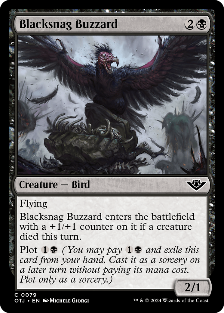 Blacksnag Buzzard [Outlaws of Thunder Junction] - Magic: The Gathering - Card Brawlers | Quebec | Canada |