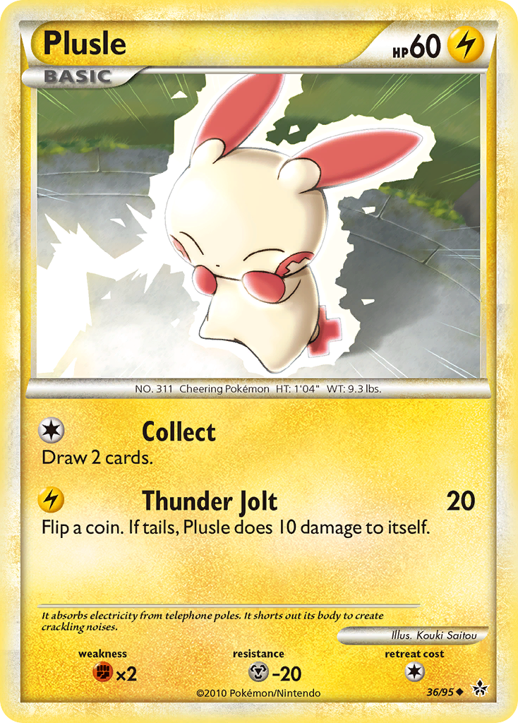 Plusle (36/95) [HeartGold & SoulSilver: Unleashed] - Pokémon - Card Brawlers | Quebec | Canada |