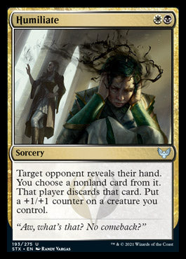 Humiliate [Strixhaven: School of Mages] - Magic: The Gathering - Card Brawlers | Quebec | Canada |