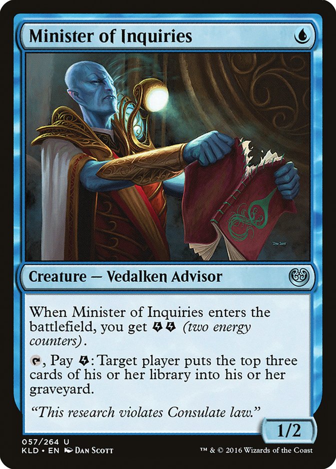 Minister of Inquiries [Kaladesh] - Magic: The Gathering - Card Brawlers | Quebec | Canada |