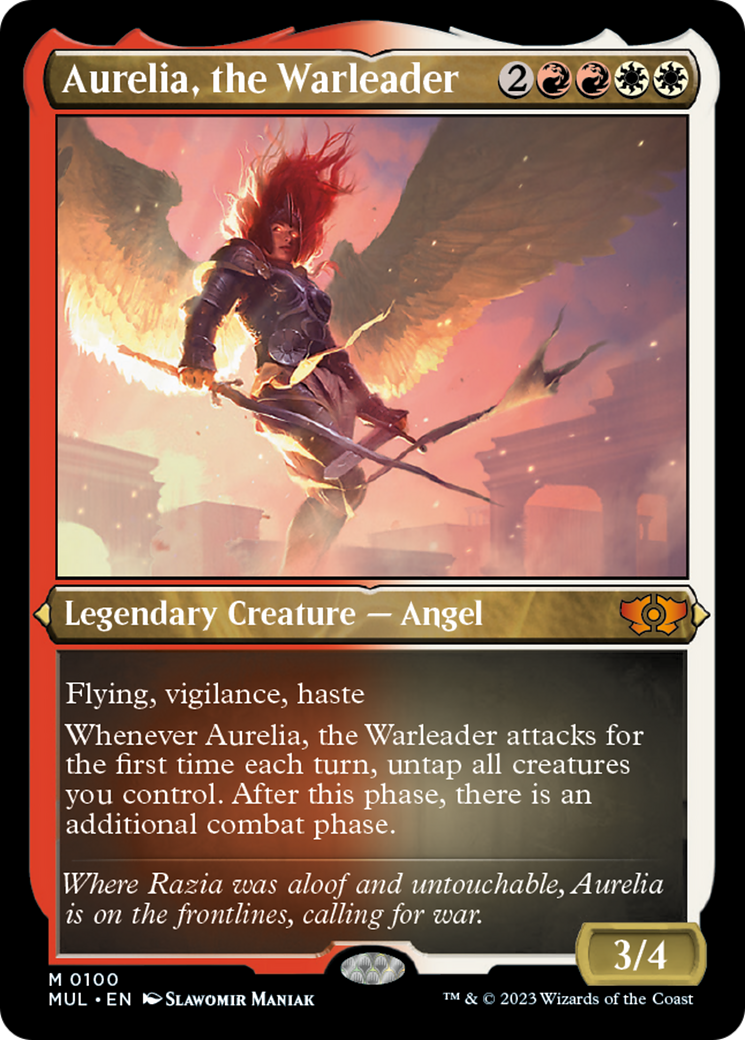 Aurelia, the Warleader (Foil Etched) [Multiverse Legends] - Magic: The Gathering - Card Brawlers | Quebec | Canada |